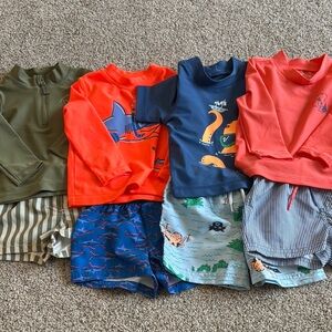 Kids' Mixed Clothing Set - Orange, Blue, Green